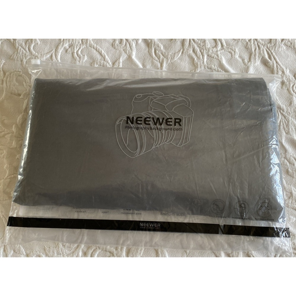 Neewer 6 x 9ft Photo Studio 100% Pure Polyester Collapsible Backdrop Grey